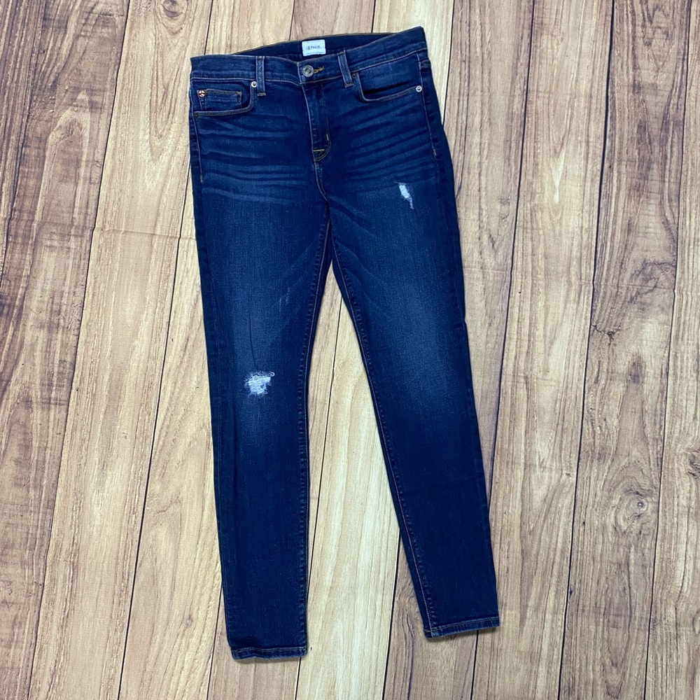 Hudson Lightly Distressed Skinny Jean Size 30